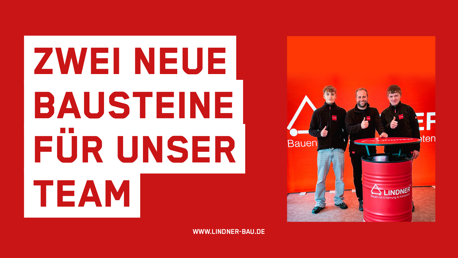 Zwei neue Bausteine für unser Team